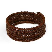 Beads and Metal Brown Bracelet "Baliwood" -Fair Trade Gifts
