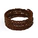 Beads and Metal Brown Bracelet 