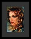 Madonna (Hair in Face) Music Framed & Matted Poster Print - 16" X 20"