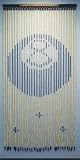 Wooden Beaded Door Curtain ~ 8 Ball ~ Hand Painted ~ Fits Standard Door Way ~ Approx 31 Strands