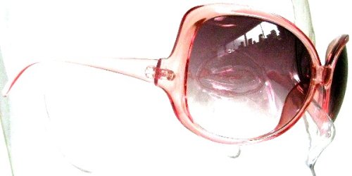 ◆デカフレーム◆バタフライ系サングラス　pink/smokeH
