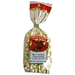 Jelly Belly Buttered Popcorn Jelly Beans, 9-Ounce Bags (Pack of 12)