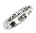 Platinum Hand Engraved Wedding Band or Stacking Ring, Ring Size 4.25