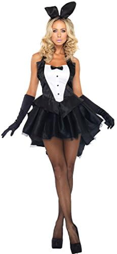 Prettycostume Sexy Women' Bunny Tuxedo Role Play Costume Temptation 3-piece Women Cosplay Clothes