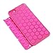 iAnko Cute Decompression Bubble Wrap Shell Puchi Puchi Soft Silicone Phone Case for Apple Iphone 5 5s (pink)