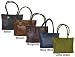 Casual Leather Handbag - Black