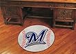Milwaukee Brewers 29" Round Baseball Floor Mat (Rug)