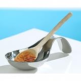Premier Housewares Polished Stainless Steel Heavy Spoon Rest