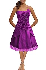 Stretchy Floral Print Organza/Satin/Tulle  Dress