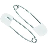 16 Pack Diaper Pins, Stainless Steel, Locking by