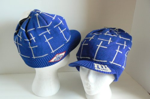 NFL Reebok New York Giants Authentic Retro Sport Billed Visor Beanie
