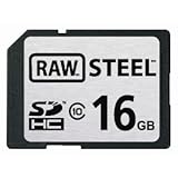 Hoodman RAWSDHC16GBST RAW STEEL 16GB SHDC Class 10 Memory Card