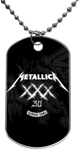 Barandrre Metallica Customized Design Dog Tag Pet Necklace Rectangle(2 sides)