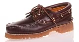 Timberland - Timberland 3 Eye Lug Sole Boat Shoes Burgundy 50009 Mens