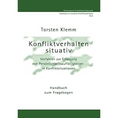 Konfliktverhalten situativ Bd. 2. Handbuch zum Fragebogen
