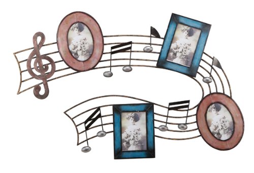 Wall Metal Photo Frame Musical Music Note Collage
