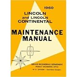 1960 LINCOLN CONTINENTAL PREMIER Service Shop Manual by Lincoln