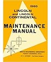 1960 Lincoln Continental Premier Shop Service Repair Manual Book Engine