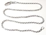 14k WG Rope Ankle Bracelet