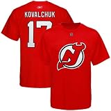 Reebok New Jersey Devils #17 Ilya Kovalchuk Red Net Player T-shirt