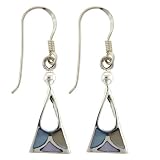 Sterling Silver Mother Of Pearl Dangle Earrings