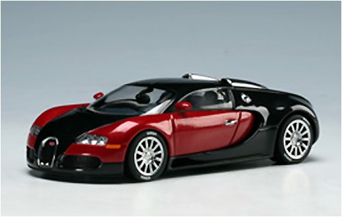 Childrens Toyshop  Third Party New : 50906 Bugatti EB 16.4 Veyron blackred 1:43 Autoart