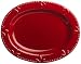 Signature Housewares Sorrento 14-Inch Oval Serving Platter, Ruby