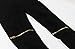 OLRIK Mens Hipster Hip hop Slim Fit Zipper Ripped Black Skinny Casual Pants