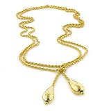 14K Yellow Gold Chain w/ Shape Pear Accent 37.5