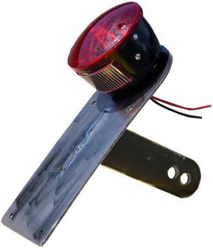 Motorcycle Vertical License Plate Bracket Brake/tail Light Bracket -Raw Steel