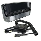 Blackberry Charging Pod Cradle with micro USB Vehicle Car Charger for Blackberry Torch 9800