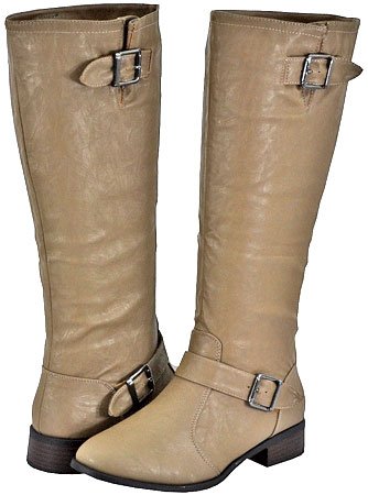 Bamboo Asiana-08N Taupe Women Casual Boots
