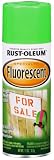 Rust-Oleum 1932830 Fluorescent Spray, Fluor Green, 11-Ounce