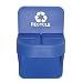 Advantus® Trash Bag Cinch, 1 5/8 x 1 5/8 x 2 3/16, Blue Recycle, 6 per Pack