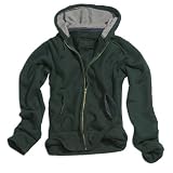 Kapuzenpullover im Vintage Style mit Zipper, schwarz, Gr��en: S-XXL