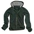 Kapuzenpullover im Vintage Style mit Zipper, schwarz, Gr��en: S-XXL