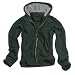 Kapuzenpullover im Vintage Style mit Zipper, schwarz, Größe XXL