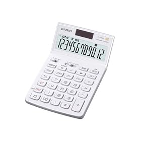 【クリックで詳細表示】カシオジャスト型電卓 JF-V200-WE-N