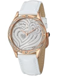 Stuhrling Original Womens Aphrodite Elegante Quartz Leather Strap Watch