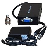 VideoSecu TV Video RCA to PC VGA Converter Adapter Switch Box with Free Power Supply RCA2VGA 3L9
