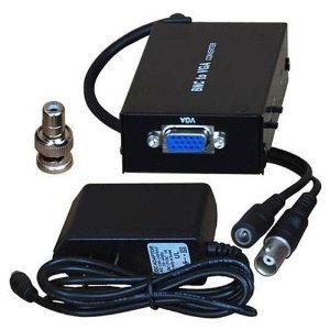 Best Price VideoSecu TV Video RCA to PC VGA Converter Adapter Switch Box with Free Power Supply RCA2VGA 3L9