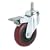 Steelex D2614 3-Inch 220-Pound Threaded Swivel Double Lock Polyurethane Plate Caster