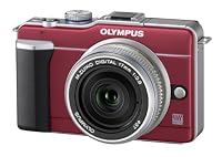 OLYMPUS マイクロ一眼 PEN E-PL1パンケーキレンズキット ルビーレッド E-PL1 PKIT RED (メーカー受注販売モデル)