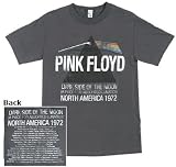 Pink Floyd DSOM Lunatics 1972 Tour fine jersey 2-sided gray tee