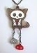 Lounge Fly Skelanimals * Glittered * Cat Kit With Skull Dangles Acrylic Stacked Necklace * 08 Newest Collection *