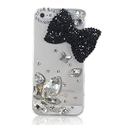 Luxury Bling 3D Black Bow Cover iPhone 5 5S