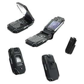 CELLET STINGRAY RUBBER CASE COVER (with Detachable Belt Clip) for SAMSUNG SYNC SGH-A707