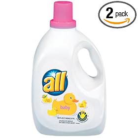 All Liquid Laundry Detergent, Baby Care Plus, 200-Ounce Bottles (Pack of 2)