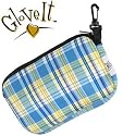 Glove It Blue Spring Plaid Accessory Bag