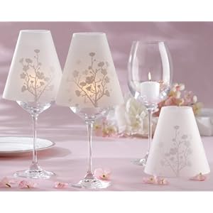 Cherry Blossoms Vellum Wine Glass Shade (Set of 24) by 